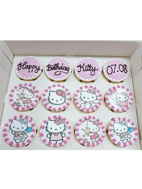 Bánh Cupcake Hình Kitty Dễ Thương